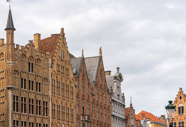 Bruges, Belgium, July 2024: Historic Architecture in the Old Town