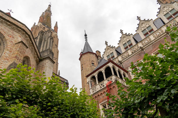 Bruges, Belgium, July 2024: Historic Architecture in the Old Town