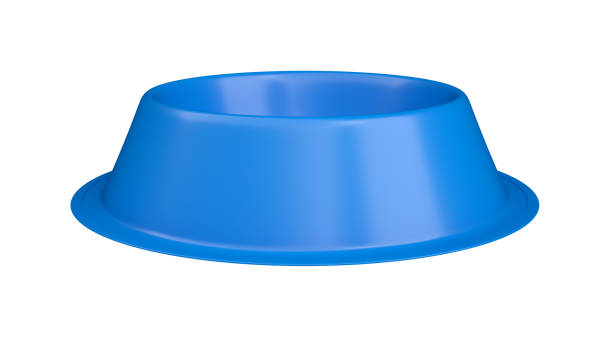 istock Blue dog bowl. Isolated. 2164260489