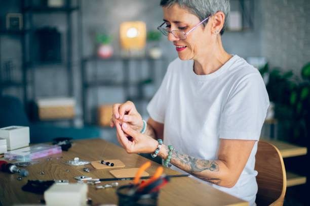 istock Handmade jewelry from home 2164262551