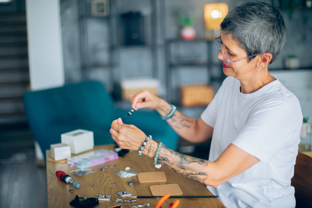 istock Handmade jewelry from home 2164262853
