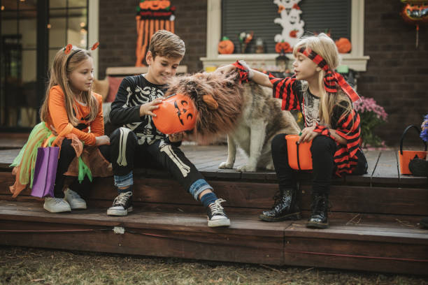 istock Halloween party at home 2164264788