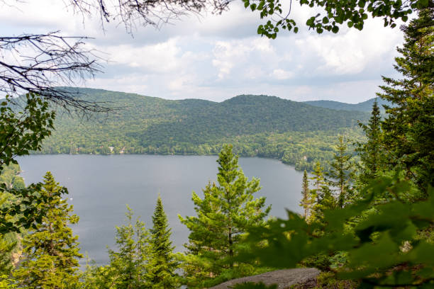 istock View on a lake in the Laurentians, Quebec, Canada 2164270679