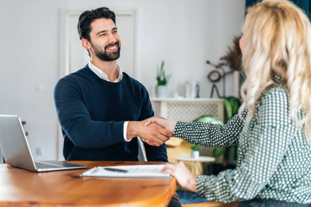 istock Handshake for the new agreement 2164270972