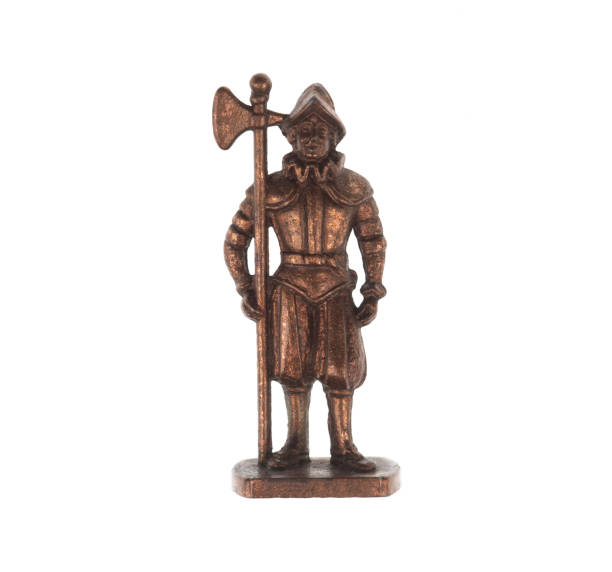 Generic toy soldier isolated on white