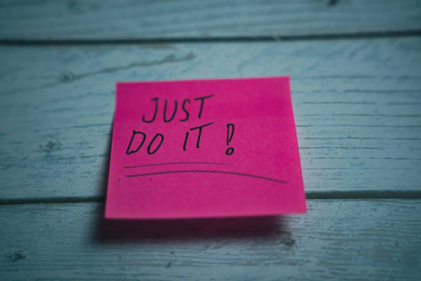 Yellow Sticky Note With Start Diet And Red Push Pin On White Background