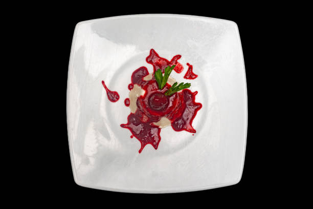 istock Panna Cotta with black background 2164299984