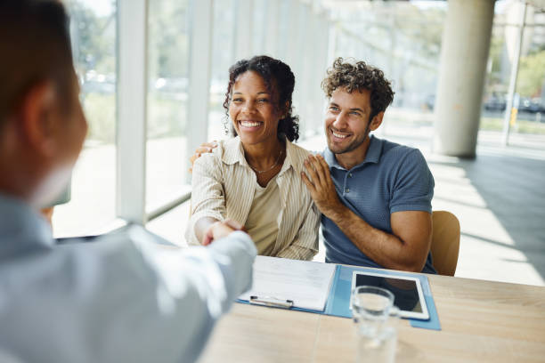 istock Successful deal with insurance agent! 2164304556