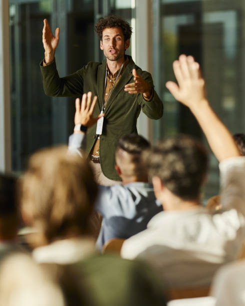 istock Engaging seminar in the office! 2164304818