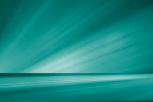 Studio style background wall decoration presentation uses white and green tones. with shadows cast from a nearby window, concept creating a decorative