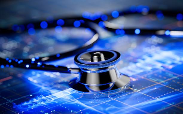 искусственный интеллект в здравоохранении, ai health, цифровой поставщик медицинских услуг, телемедицина, медицинские технологии - медицинское страхование стоковые фото и изображения