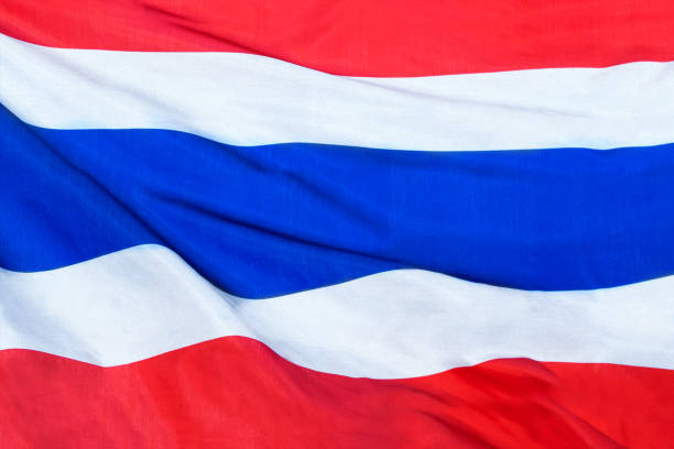 istock A Thailand flag with red, white and blue stripes 2164305813