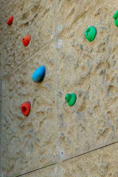 istock climbing wall in a sports hall 2164311023