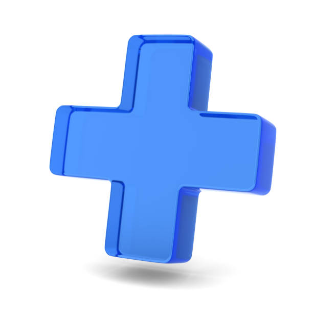 istock Sign plus on white background. isolated 3D illustration 2164318291