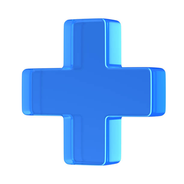 istock Sign plus on white background. isolated 3D illustration 2164318292