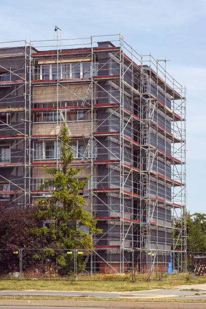 istock An old communist-built apartment building is being renovated 2164332915