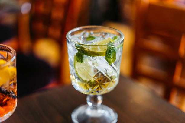 istock Mojito Cocktail On The Table In A Bar 2164333966