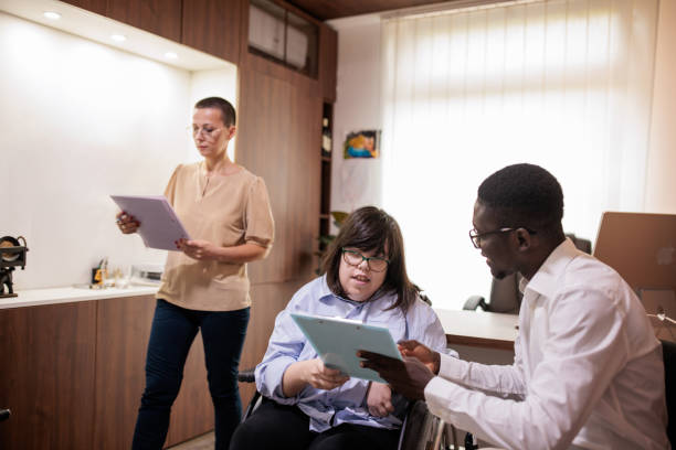 istock Coworkers working together in an office 2164336023