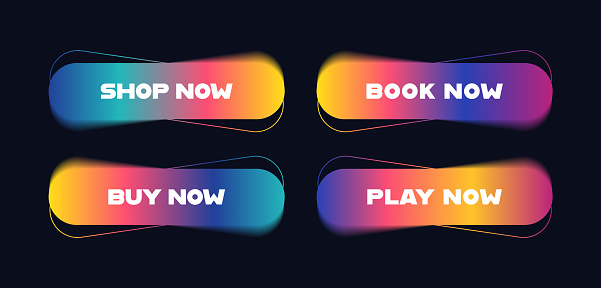 Line Button Website Trendy Gradient Buttons With Blend Effect And Lines Buttons Design For ...
