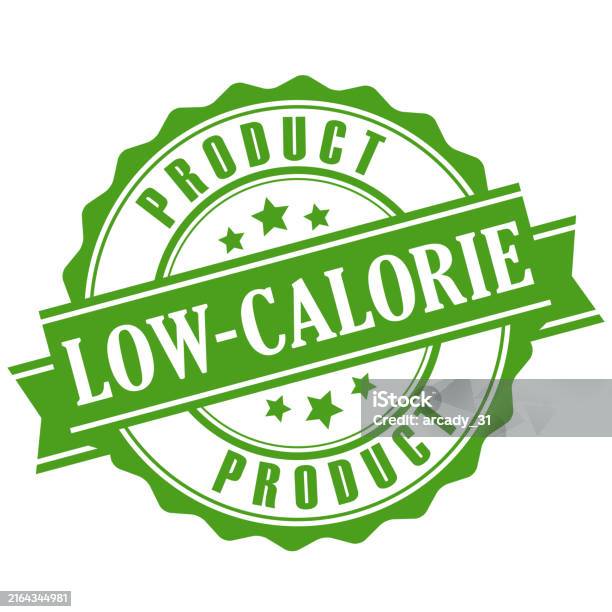 Reduced Calorie Sign Lowcalorie Product Nutritional Label Stock Illustration - Download ...