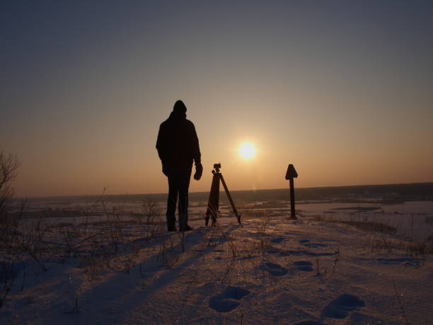 istock Photographer's work. Morning winter landscape. 2164361576