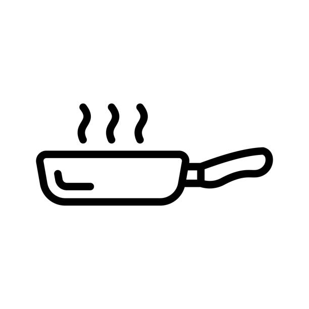 ilustrații de stoc cu cook up something special with our frying pan vector icon that is ready to download. - sote