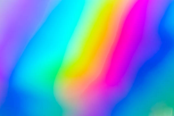 istock Abstract blur holographic rainbow foil iridescent background 2164370616