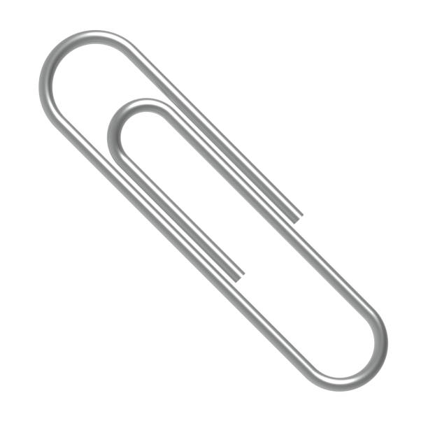 istock Paper clip isolated on white background. 2164370952