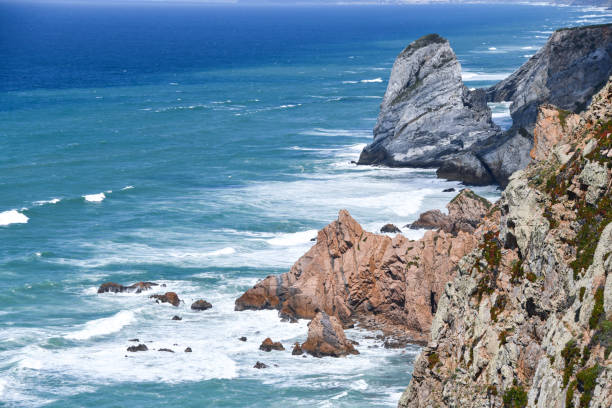 istock Ocean Crashing Onto Cliffs At Cape Roca, Portugal 2164371322