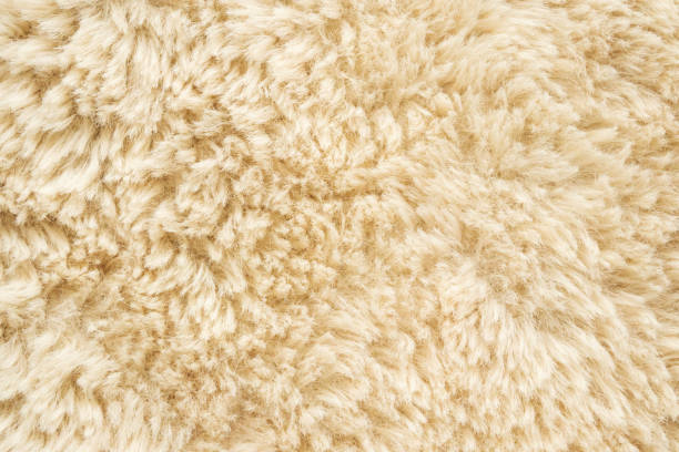 istock Brown fluffy fur fabric wool texture background 2164372345