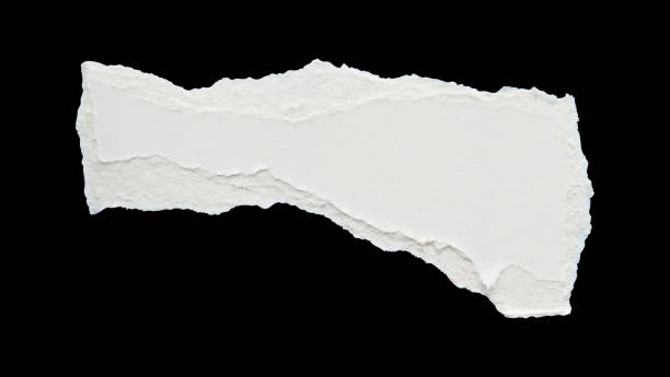 istock White ripped paper torn edges strips isolated on black background 2164372587