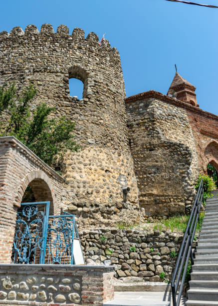 istock facade of an ancient building, historical object 2164391066