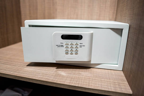 istock Safe box in a hotel room 2164392329