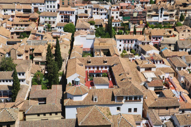 The cityscape of Granada from above