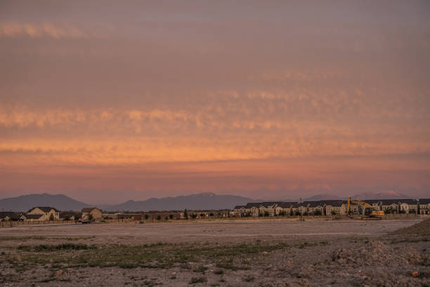 istock Construction Site Empty Lot Lehi Area New Housing Utah Mountains New Development 2164418426