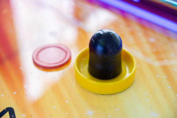 istock Modern air hockey, closeup view 2164419059