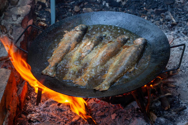 istock Frying trout in talandara in deep oil 2164421876