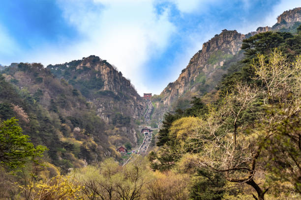 泰山景区十八盘高清摄影