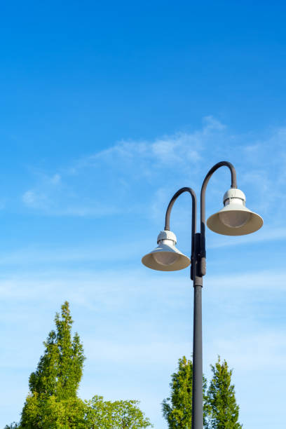 istock Landscape with street lights and sky 2164434813