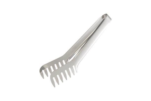 istock Stainless Steal Tongs Over White Background 2164436057