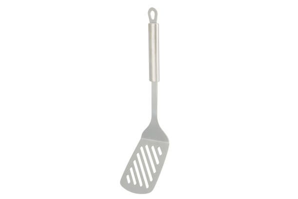 Carving fork of magenta on red background. 3d render