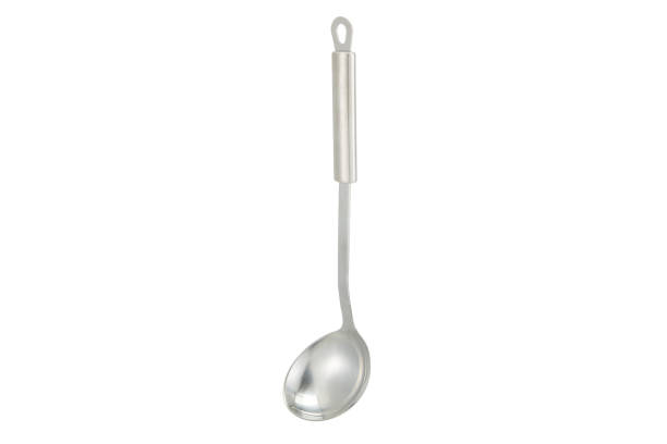 istock Stainless Steal Kitchen Ladle Over White Background 2164436648