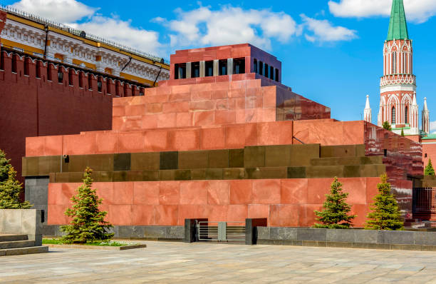 Lenin Mausoleum on Red square in Moscow, Russia
