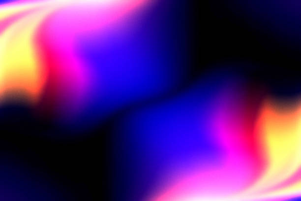 istock Mesh gradient abstract background. Grainy noise texture pink blue yellow black colors backdrop. Fluid shapes colorful wallpaper 2164448063