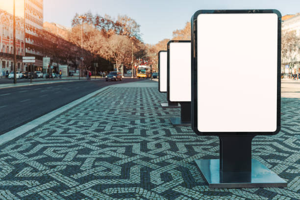 istock Blank city billboards mock-up 2164448155