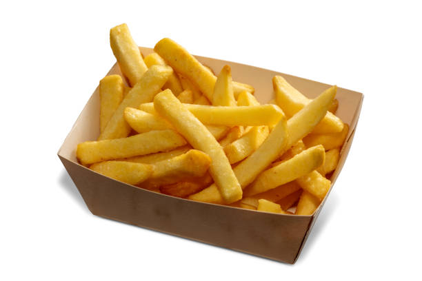 French fries in cardboard tray