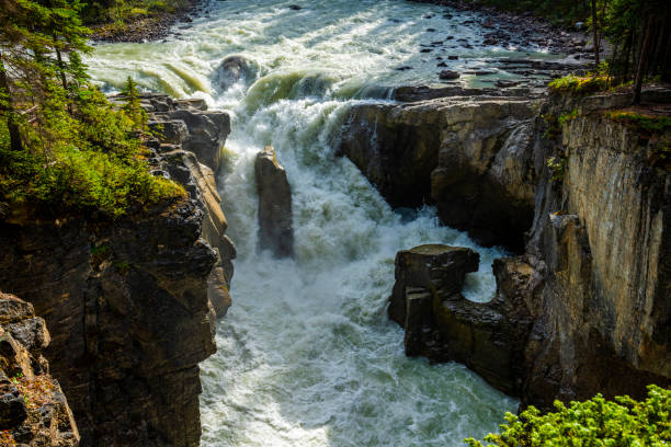 istock beautiful wild Sunwapta River in Alberta in Canada 2164455145