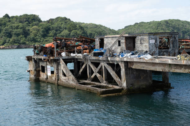 istock Abandoned jetty in the harbour 2164466993