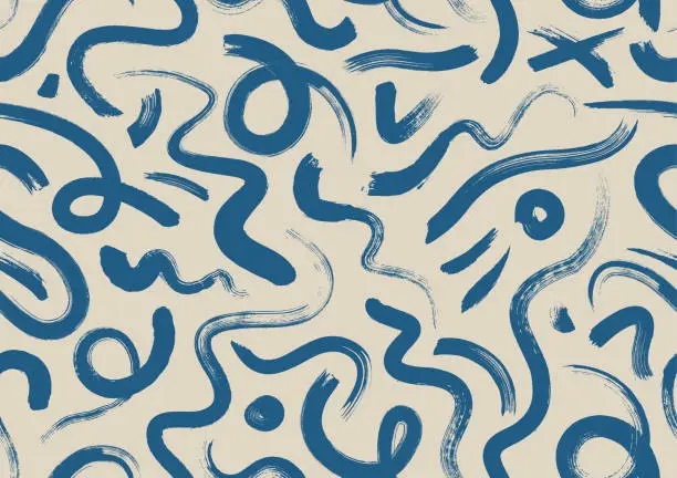 Seamless blue paint scribbles background Seamless blue paint scribbles background