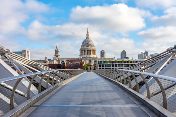 istock St. Paul's cathedral seen from Millennium bridge, London, UK 2164481804